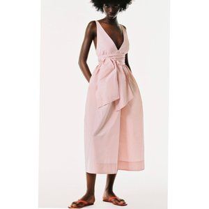 Zara Tied Poplin Dress